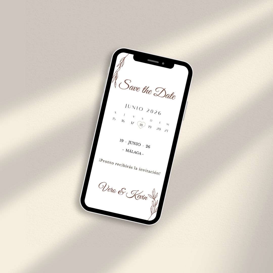 Save the Date digital Simple